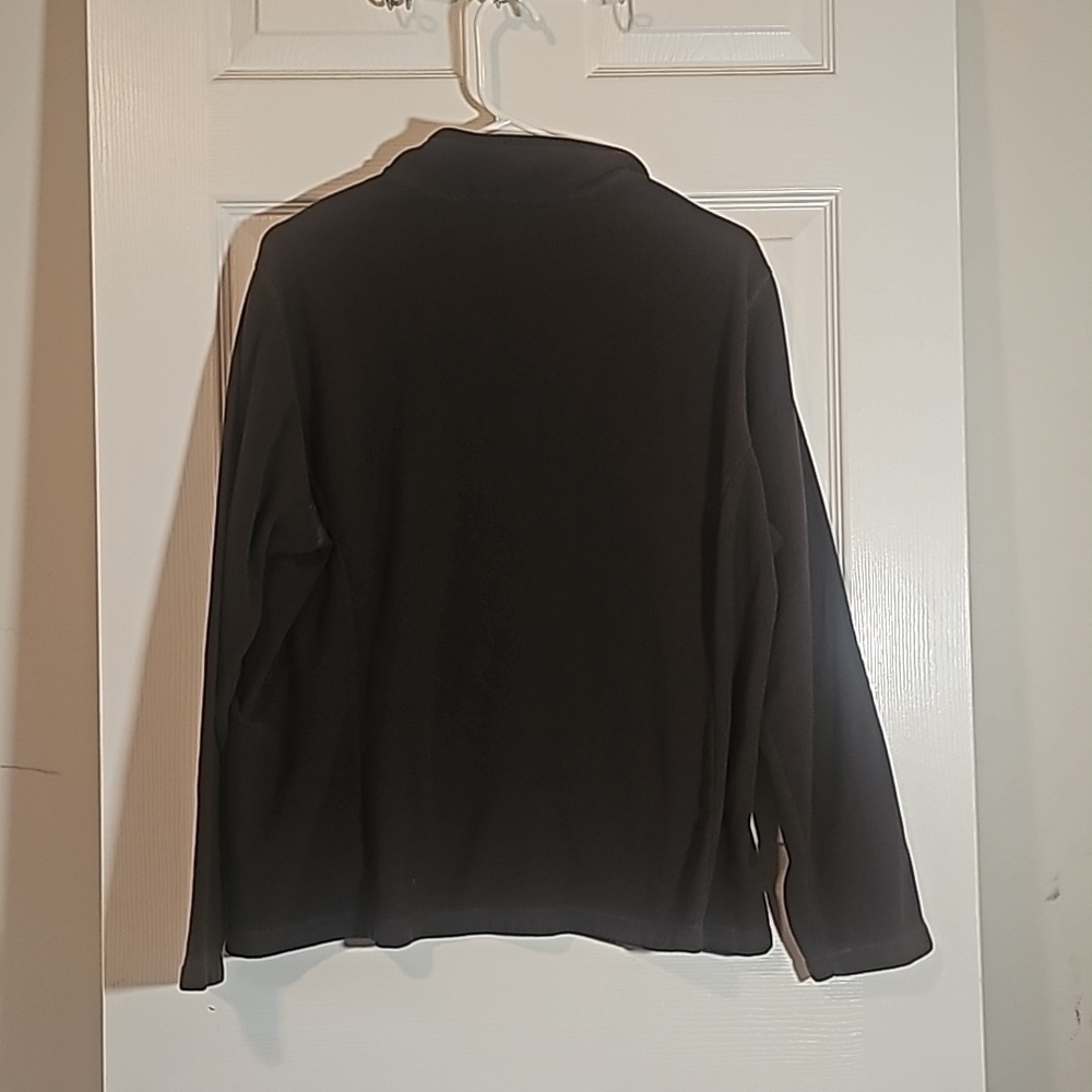 Land's End Pull Over Fleece 1/4 Zip Thermacheck Brown Size XL 18-20 - Picture 4 of 6